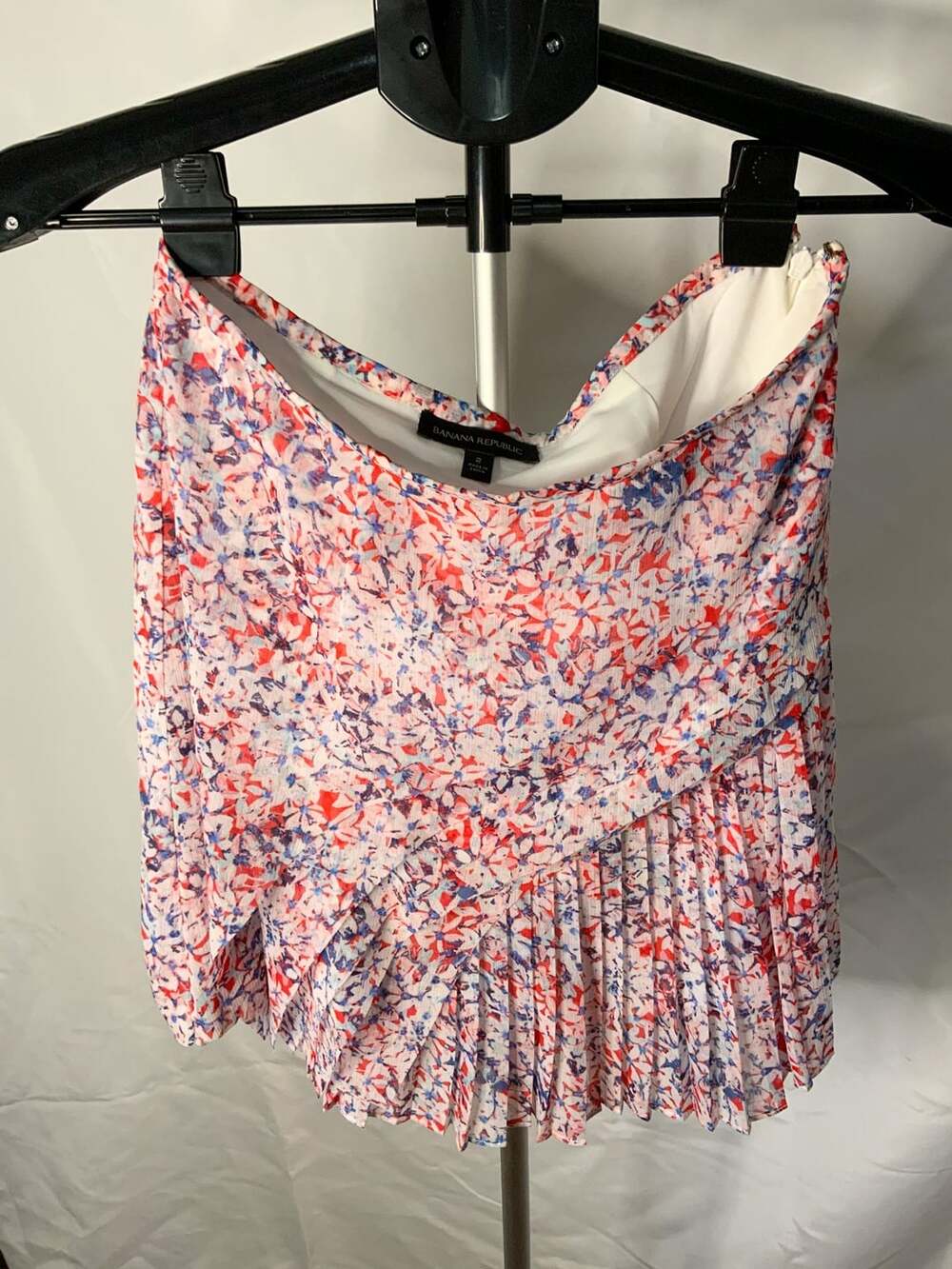 Banana Republic Pleated Chiffon Skirt Women’s Size 2 Floral